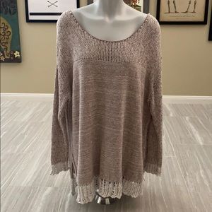 Free People oversized knit sweater